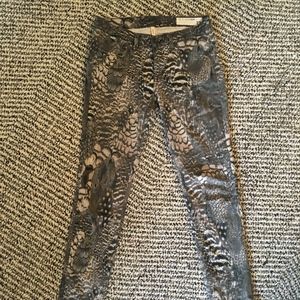Rag & Bone Feather Patterned Jeans
